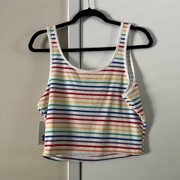 Rainbow crop tank NWT - Picture 2 of 2